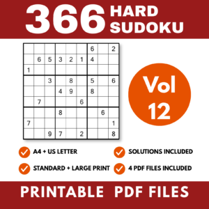 Printable hard sudoku puzzle pack cover design